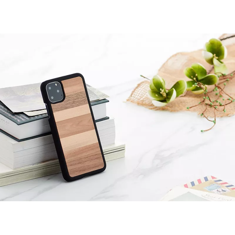 man and wood išmaniojo telefono dėklas, skirtas iPhone 11 Pro Max — juodas