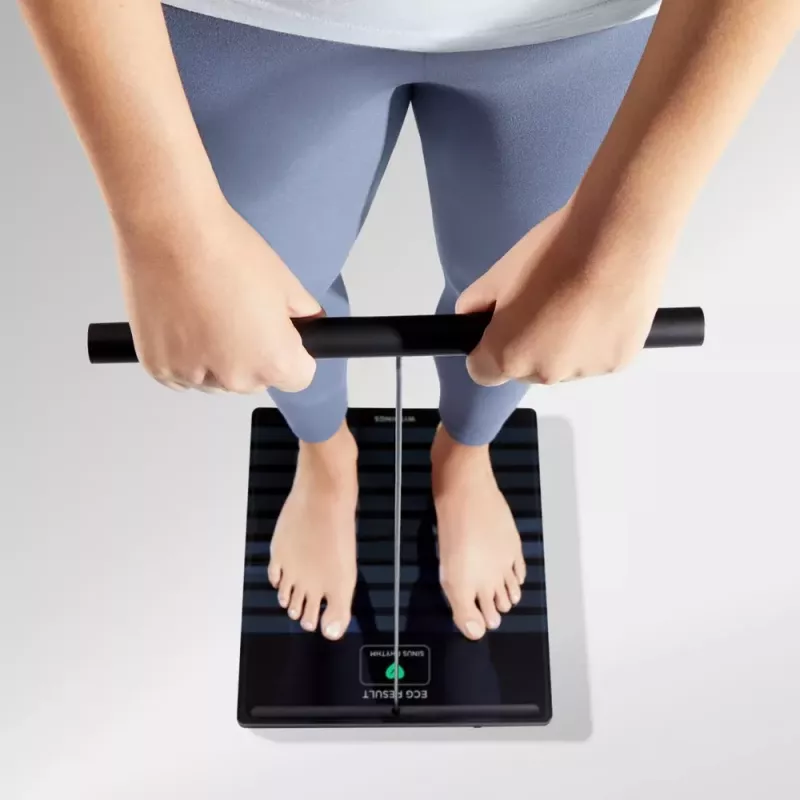 Withings BODY SCAN Square Juoda elektroninės asmeninės svarstyklės