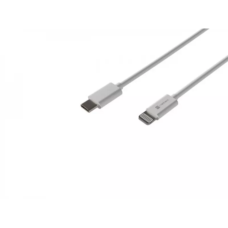 USB laidas Natec USB-C Lightning 1 m Baltas (NKA-2150)
