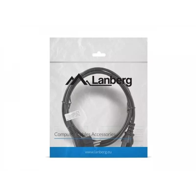 Lanberg CA-C13C-10CC-0018-BK maitinimo laidas juodas 1,8 m C13 jungtis CEE7/7 (CA-C13C-10CC-0018-BK)