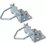 Stiebo pėdos spaustukas S/CONN ShiverPeaks 89857-SET plieninis cinkuotas stiebams iki 60 mm