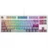 Ducky One 3 TKL klaviatūra, skirta žaidimams, USB, JAV anglų, sidabrinė