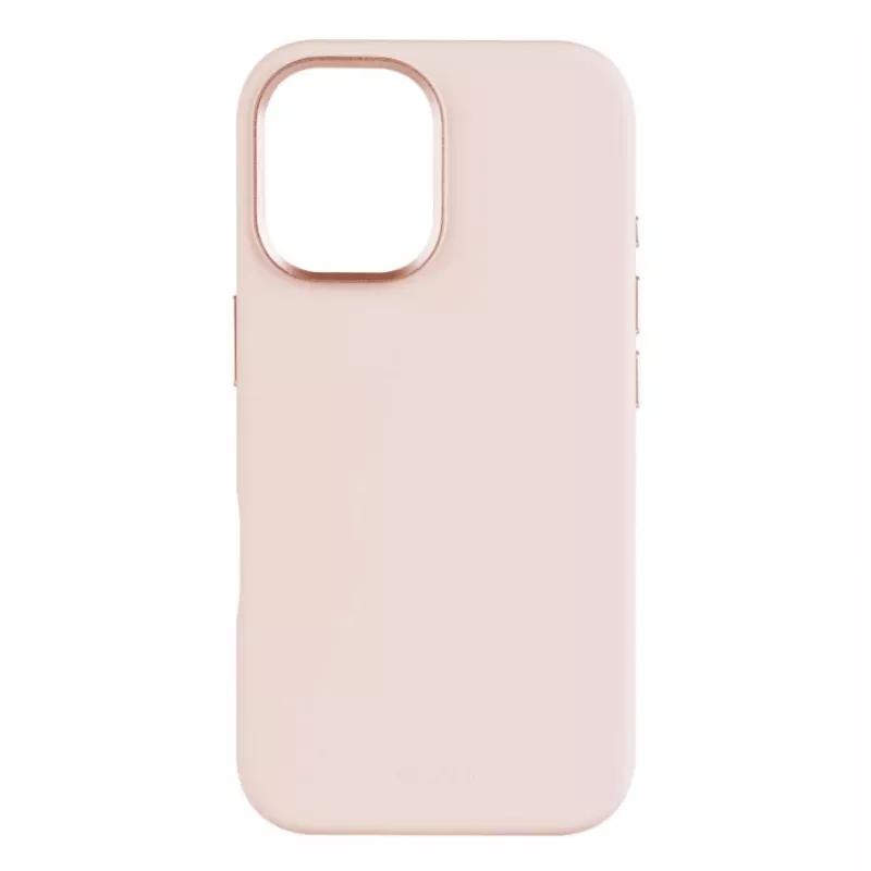 Galinis dangtelis FIXED, skirtas Apple iPhone 16, Liquid silicon Pink su MagFlow, plonas apsauginis dėklas