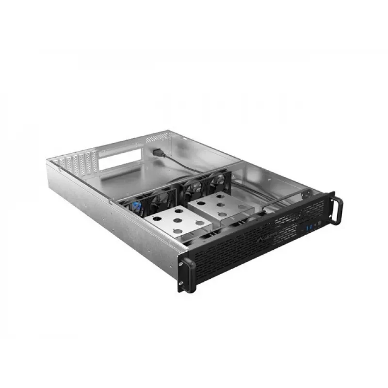 Serverio korpusas Lanberg SC01-6502-12B 2U juodas 7 ventiliatoriai