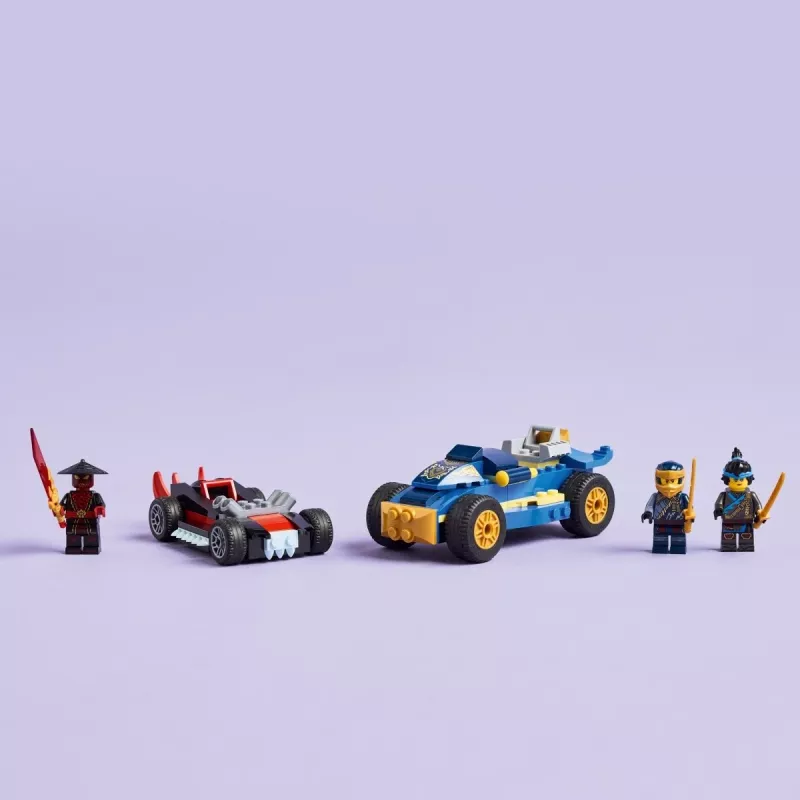 Statybiniai kaladėlės Ninjago 71840 Lenktynių dvikova Rogue prieš Drix