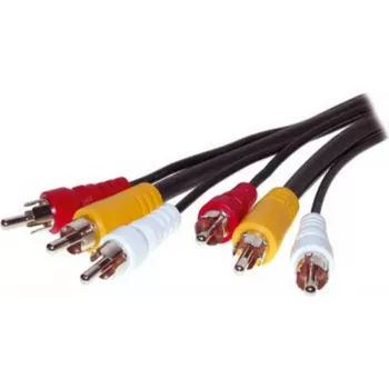 Vaizdo kabelis ShiverPeaks 90024-10.0 — 10,0 m, 3 RCA analoginės jungtys