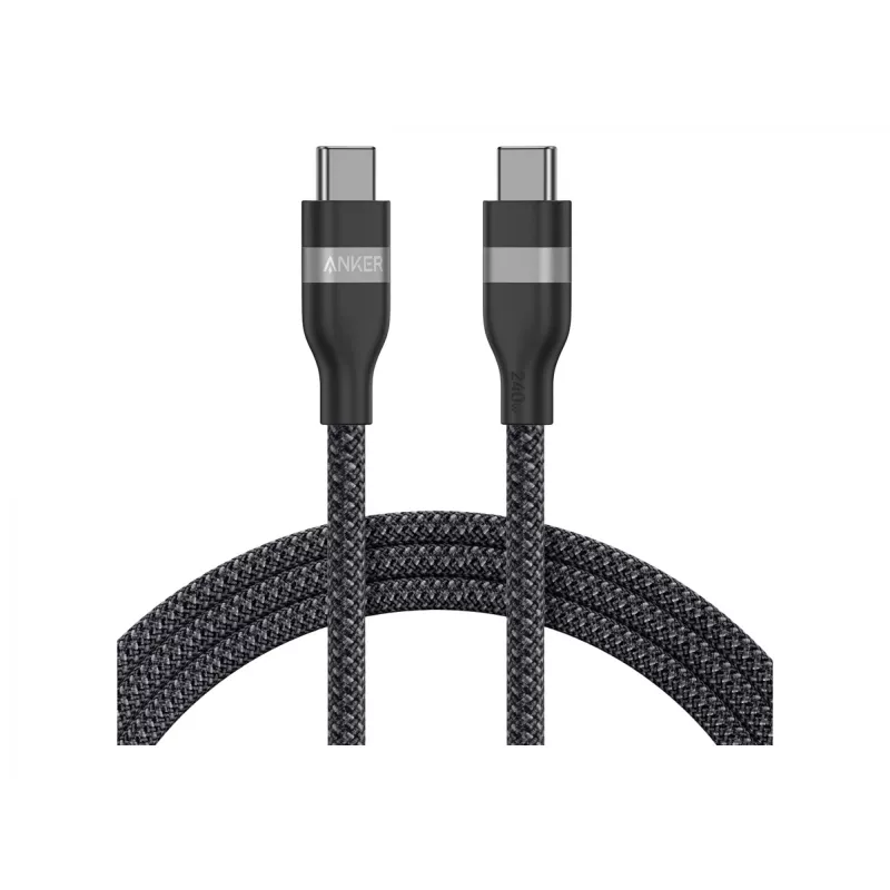 USB-C į USB-C kabelis Anker A82E2 — USB 2.0, 0,9 m, juodas