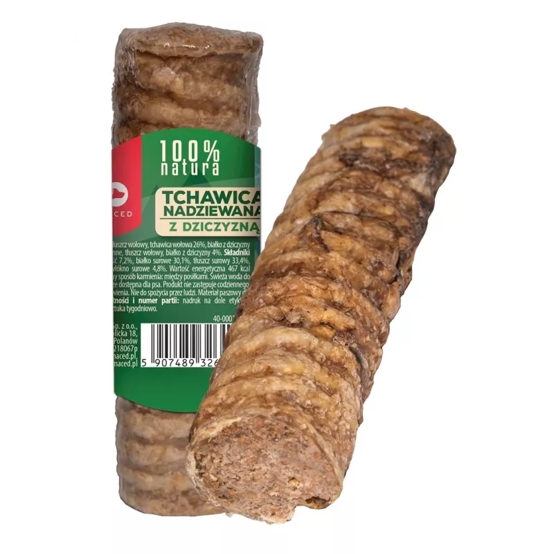 MACED Trachea įdaryta elniena - kramtukas šuniui - 120g