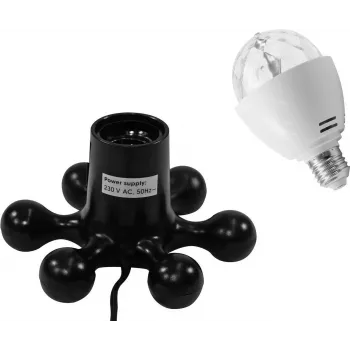 LED rinkinys EUROLITE BC-1 RGB Juoda Hexopus Socket — RGB LED apšvietimo rinkinys efektams