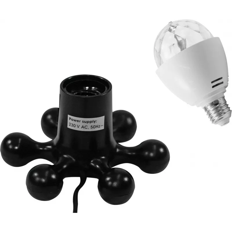 LED rinkinys EUROLITE BC-1 RGB Juoda Hexopus Socket — RGB LED apšvietimo rinkinys efektams