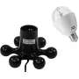 LED rinkinys EUROLITE BC-1 RGB Juoda Hexopus Socket — RGB LED apšvietimo rinkinys efektams