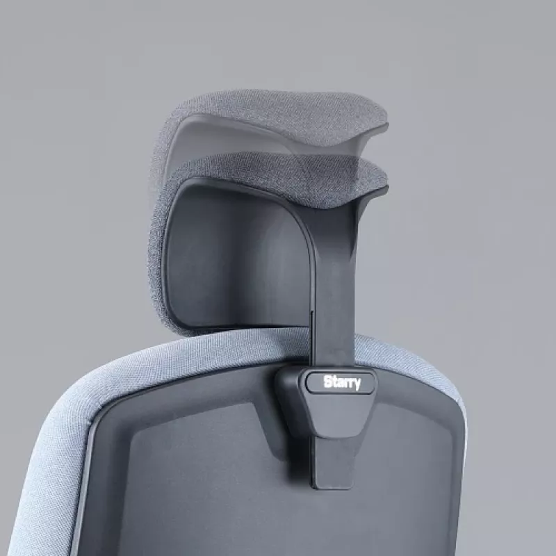 Up Up Athene ergonomic office chair Juoda, Pilka + Blue fabric