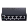 D-Link DGS-1005P/E tinklo jungiklis Nevaldomas Gigabit Ethernet (10/100/1000) Power over Ethernet (PoE) Juoda