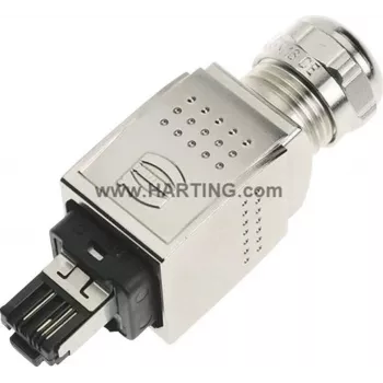 RJ45 jungtis Harting Han PushPull 09 35 226 0401 tiesi, 4 polių, skydo montavimo įdėklas