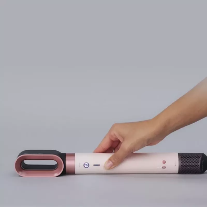 Airwrap Co-anda2x tiesus + Wavy , Multistyler creme/roségold, Bluetooth, 1.700 Watt