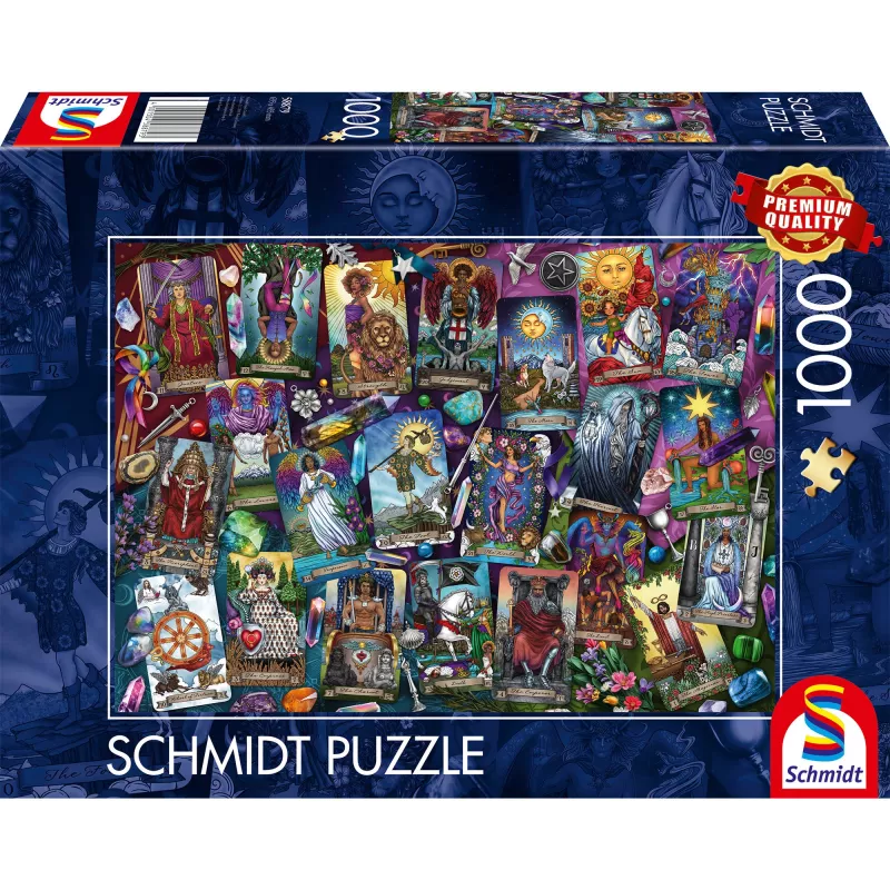 Dėlionė iš kartono, schmidt spiele Mysterious Tarot Cards — 1000 detalių