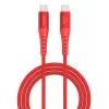 USB-C laidas 4smarts Primacord 60W, 15 m, raudonas