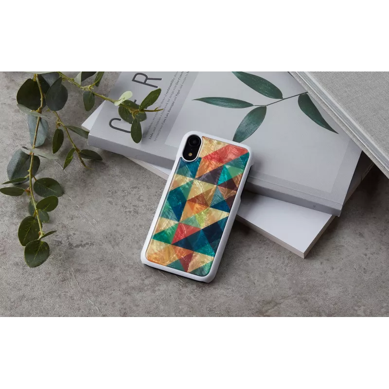 Išmaniojo telefono dėklas iKins, skirtas iPhone XR — Mosaic Juoda apsauginis dangtelis