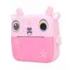 Extralink rinkinys | Terminis spausdintuvas EPP-005 Pink + terminis popierius 3 rulonai | gelsvai ruda