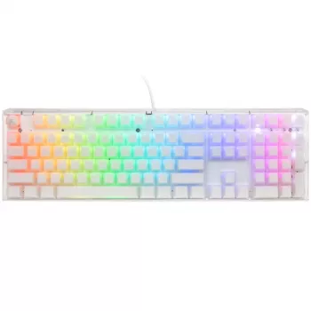 Ducky One 3 RGB klaviatūra Žaidimų USB QWERTY US English Balta Mechaninė Laidinė