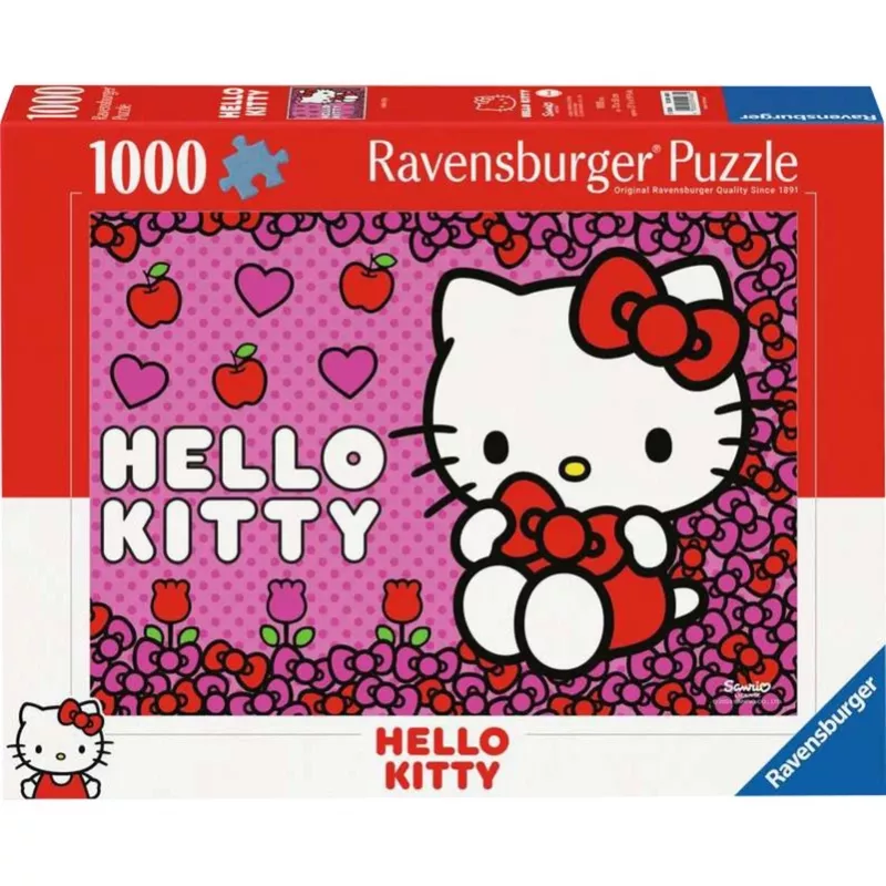 Dėlionė Ravensburger Hello Kitty 1000 dalių – Ravensburger 1000 dalių Hello Kitty dėlionė