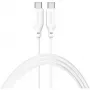 4smarts USB-C / USB-C silikoninis kabelis High Flex 60W 1,5m baltas