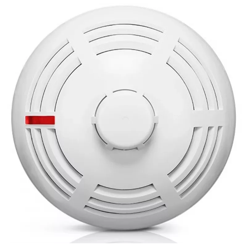 Dūmų detektorius SATEL ASD-200 belaidis, montuojamas ant paviršiaus, 3 V baterija, Ø108 mm, 61 mm aukštis