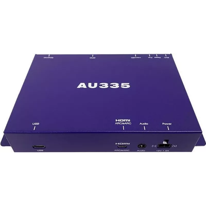 Skaitmeninis medijos leistuvas BrightSign AU335 mėlynas, 100 Mbit/s Ethernet, Dolby Atmos