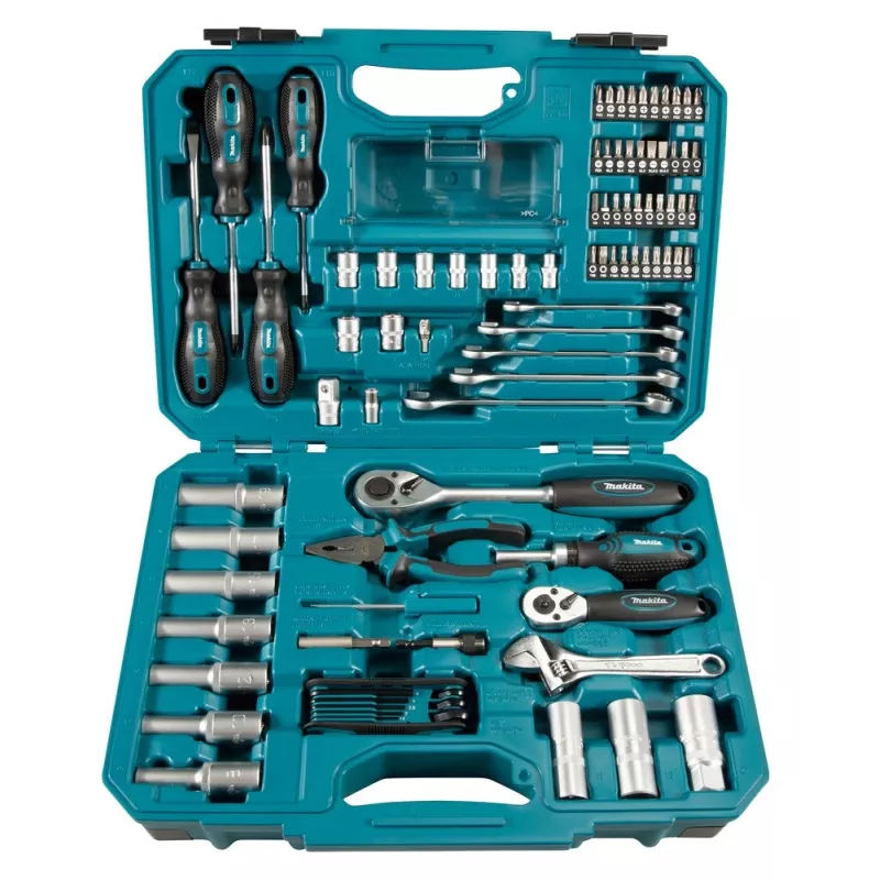 Mechanikų įrankių rinkinys Makita E-08458 87 įrankiai