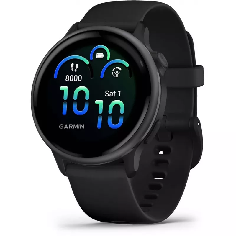 Garmin vívoactive 6 3,05 cm (1,2) AMOLED 42 mm Skaitmeninis 390 x 390 pikselių Liečiamas ekranas Juodas Wi-Fi GPS (palydovas)