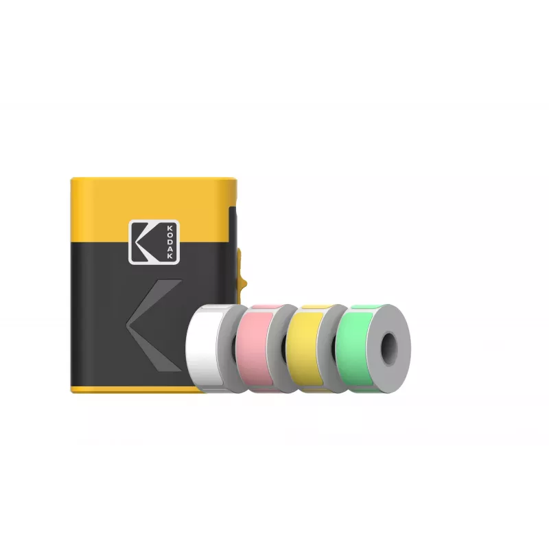 Etikečių spausdintuvo kasečių rinkinys Kodak M50 Label Era, geltonas papildymo kasetė M50Y su 13 etikečių ritinėlių