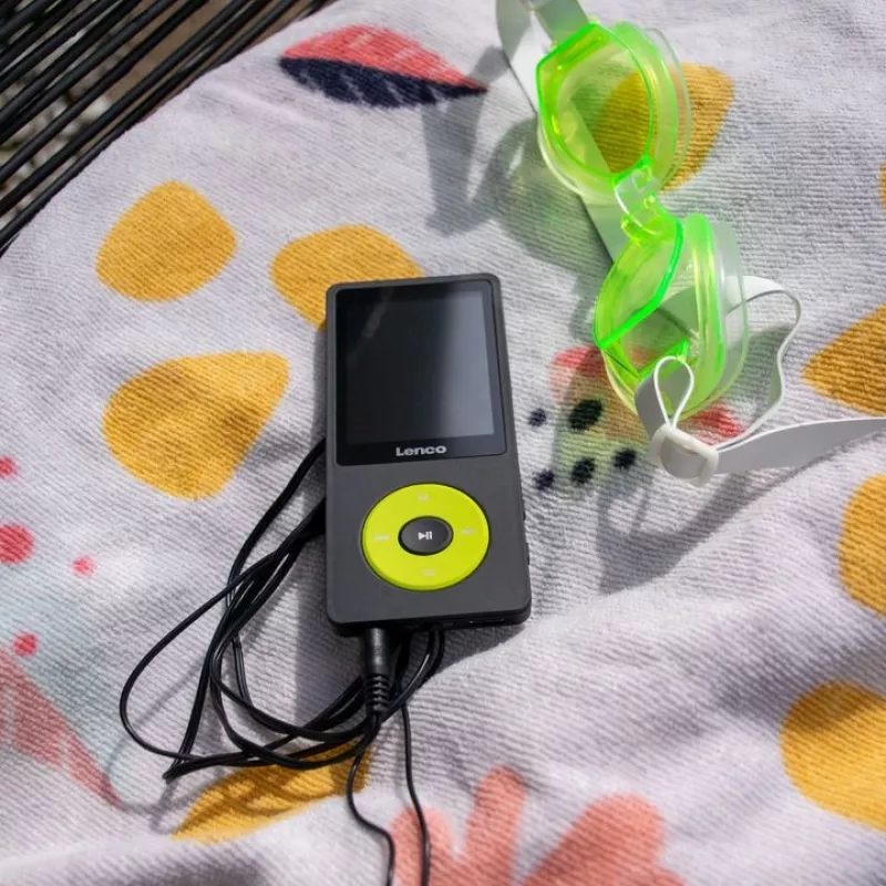 MP3 grotuvas Lenco Xemio-860GN 8 GB juodas/žalios spalvos LCD 18 val. atkūrimo