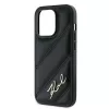 Karl Lagerfeld Apple iPhone 13 Karl Lagerfeld Diagonal Quilted Script (KLHCP13XPQDSMGK) Telefono dėklas juodas