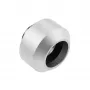 Kietojo vamzdelio jungtis 14 mm OPTIMUS — metalinis aušinimo skysčio / PC vandens aušinimo jungtis, sidabrinė