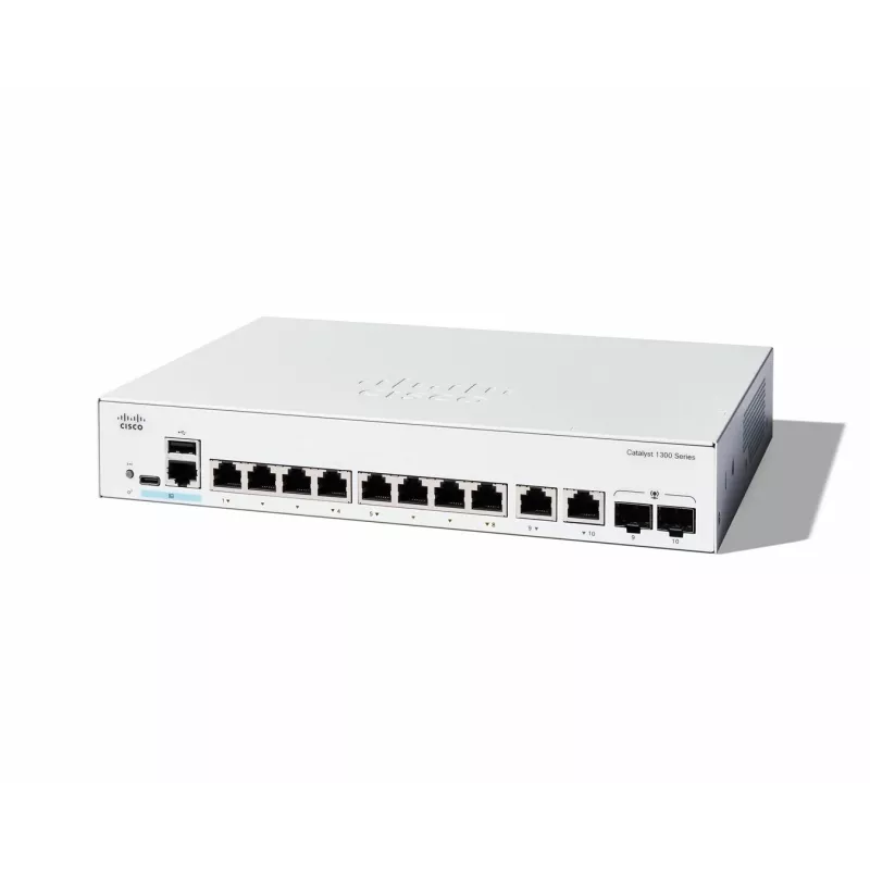 Valdomas komutatorius Cisco Catalyst 1300-8T-E-2G 8 prievadų GE L2