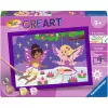 Tapybos rinkinys Ravensburger CreArt – fėjų draugai (vaikiškas tapybos amatų rinkinys)