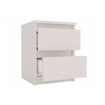 top e shop naktinis staliukas MALWA M2 KASZMIR — 2 stalčiai, medžio drožlių plokštė, kašmyro spalva, 300×300×400 mm