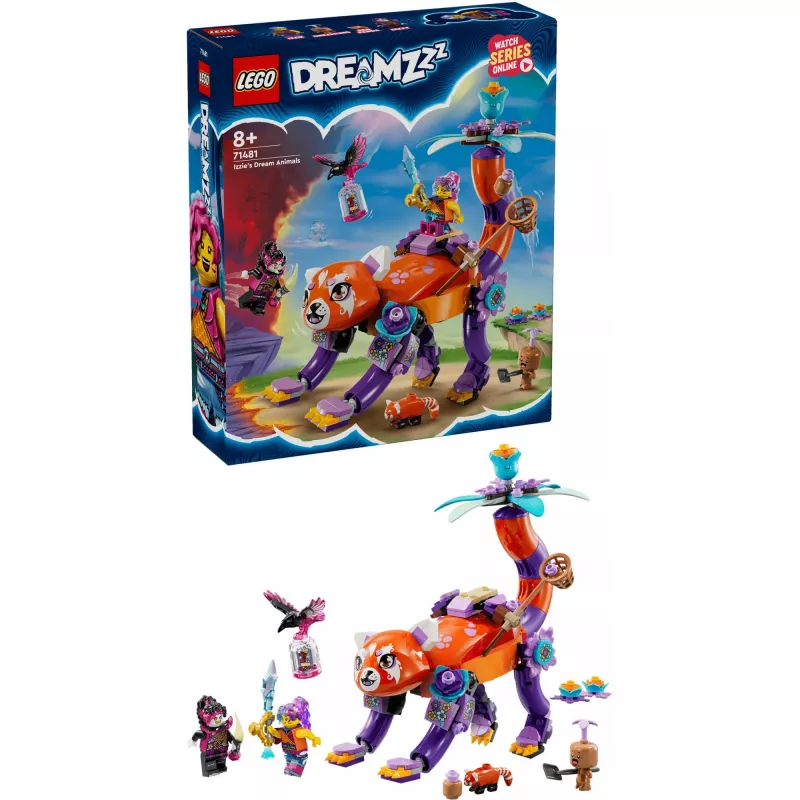 LEGO konstruktorius LEGO DREAMZzz Izzie Dream Animals 71481 – kolekcinis žaidimo rinkinys