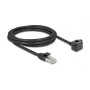 Tinklo kabelis DeLOCK 81098 RJ-45 Cat6 2 m Juodas