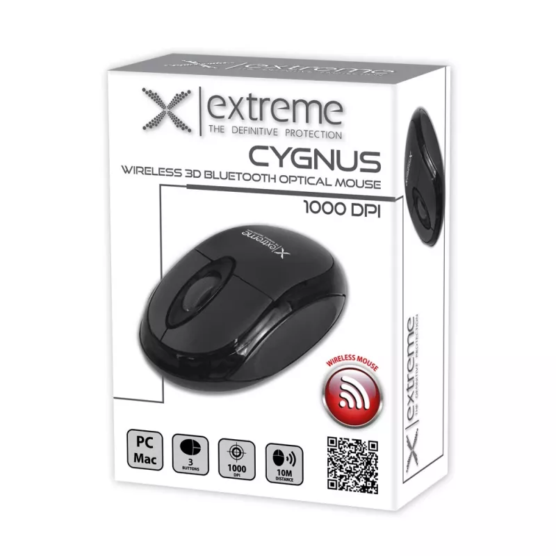 Belaidė Bluetooth optinė pelė 3D Cygnus juoda