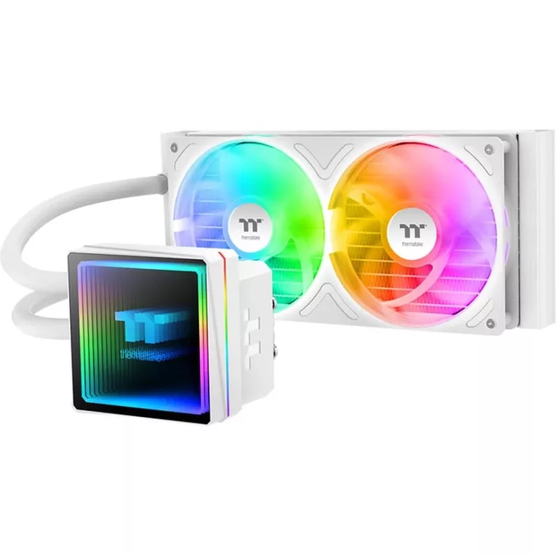Skysčiu aušinamas procesoriaus aušintuvas THERMALTAKE TH240 V3 ARGB Sync AIO Snow Edition