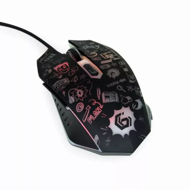 Pelė USB optinė JUODA/MUS-6B-GRAFIX-01 Gembird