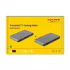Dokų stotelė DeLOCK Thunderbolt 3 8K Dual DisplayPort USB LAN SD Audio PD 3.0