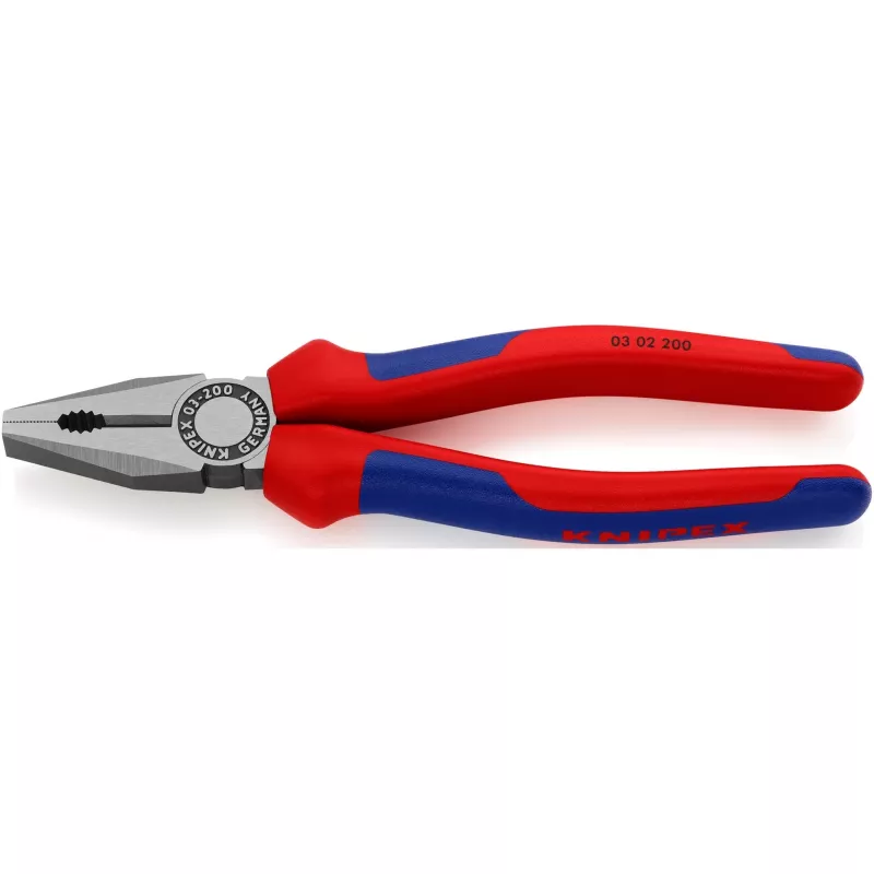 Knipex universalios replės, 2 komponentų rankenos, 200 mm