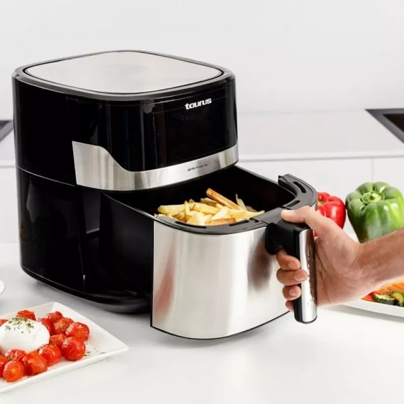 Oro gruzdintuvė Taurus Air Fry 7S 1600W 6,5L, nerūdijantis plienas, 8 programos, 80–200°C, jutiklinis valdymas