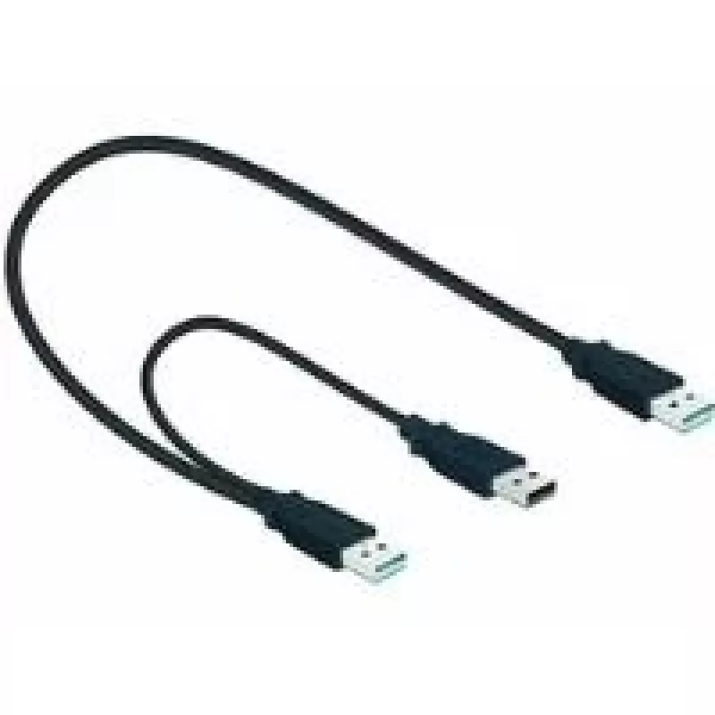 USB laidas DeLOCK 82908 USB 3.2 Gen 1 0,6 m 2x USB A kištukas juodas