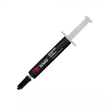 Termo pastos SAVIO TG-04 2g — aukštos kokybės procesoriaus/grafinio procesoriaus termo tepalas, tankis 2,81 g/cm³, pilka, 2 g
