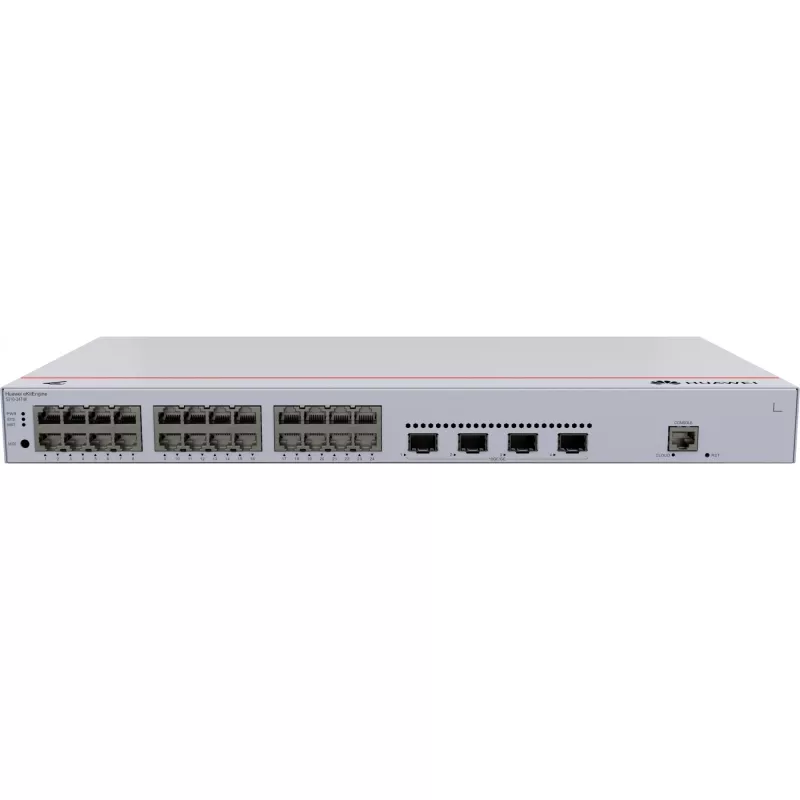 Switch Huawei S310-24T4X Gigabit Ethernet 24 prievadai 1U pilka