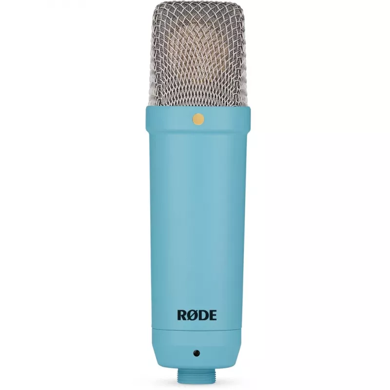 Studijinis kondensatorinis mikrofonas RØDE NT1 Signature Blue, kardioidinis, 20–20000 Hz, XLR, 52×189 mm, 313 g