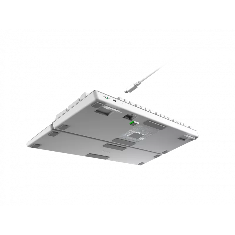 Razer Pro Type Ultra klaviatūra biurui USB RF belaidė Bluetooth QWERTY US English sidabrinė balta